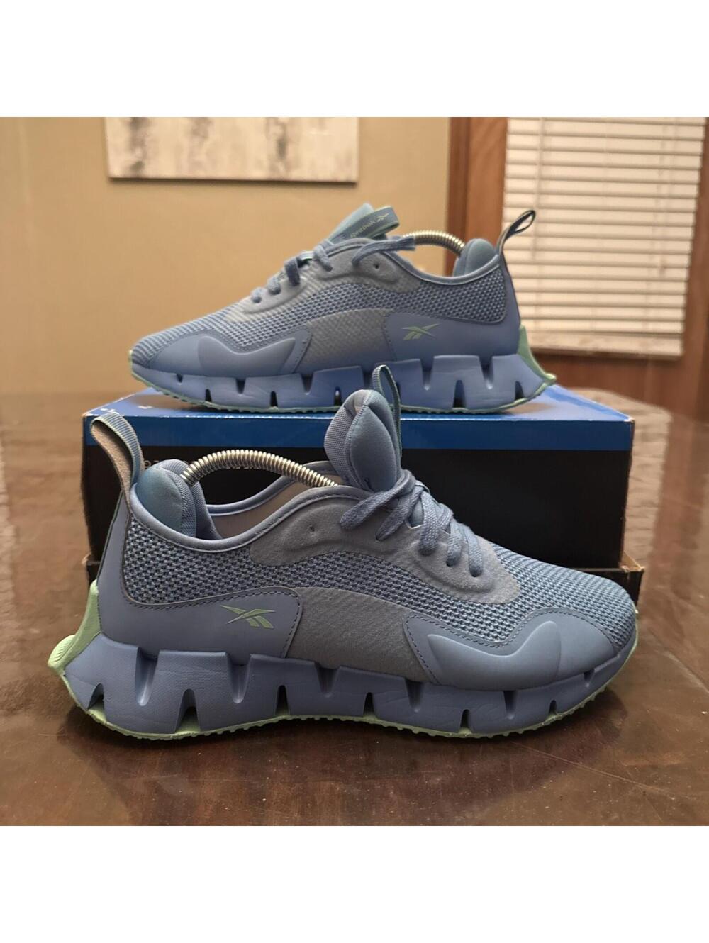 Reebok Zig Dynamica Women’s Running Shoes Sneakers Blue Green GY9268 Size 10 US